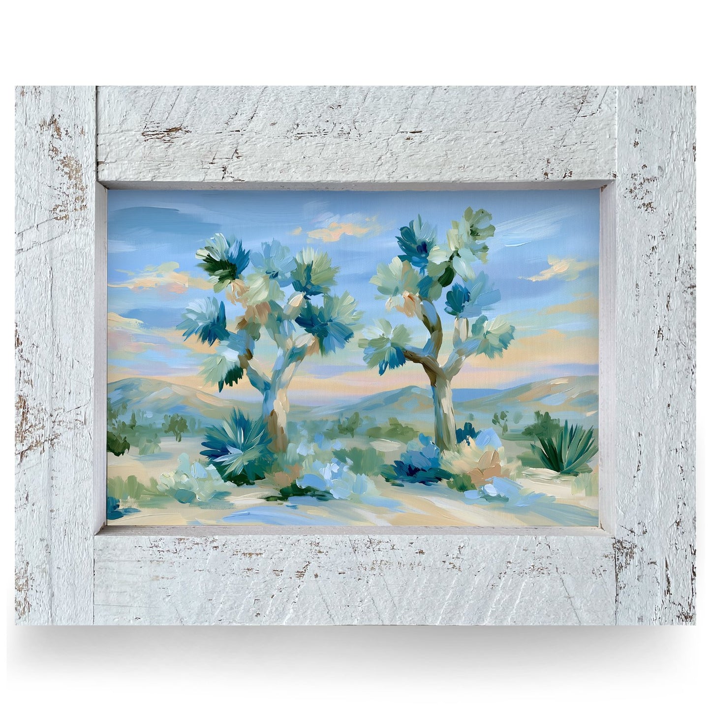 Joshua Tree Pair | Real Wood Framed Wall Art Print