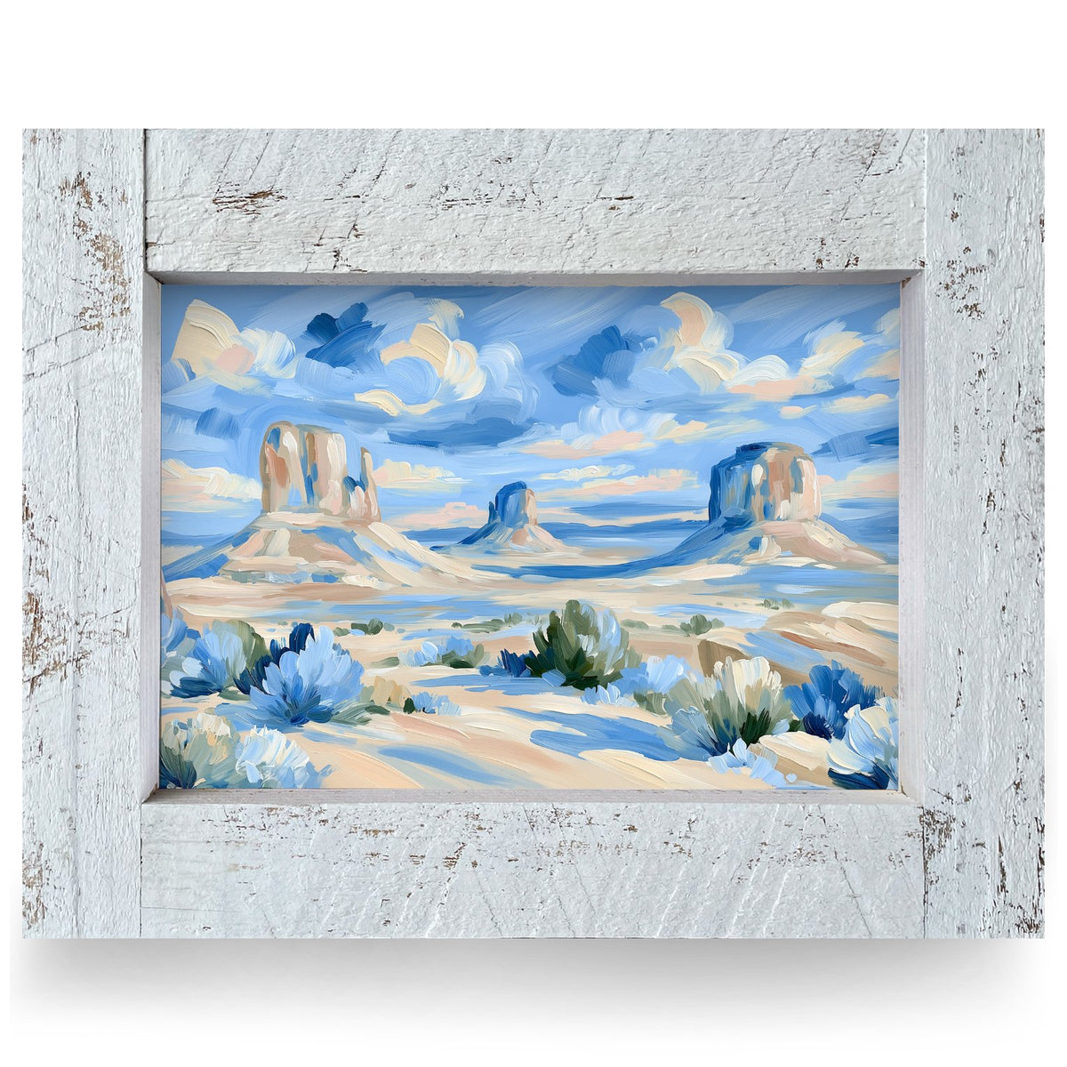 Monument Valley Skies | Real Wood Framed Wall Art Print