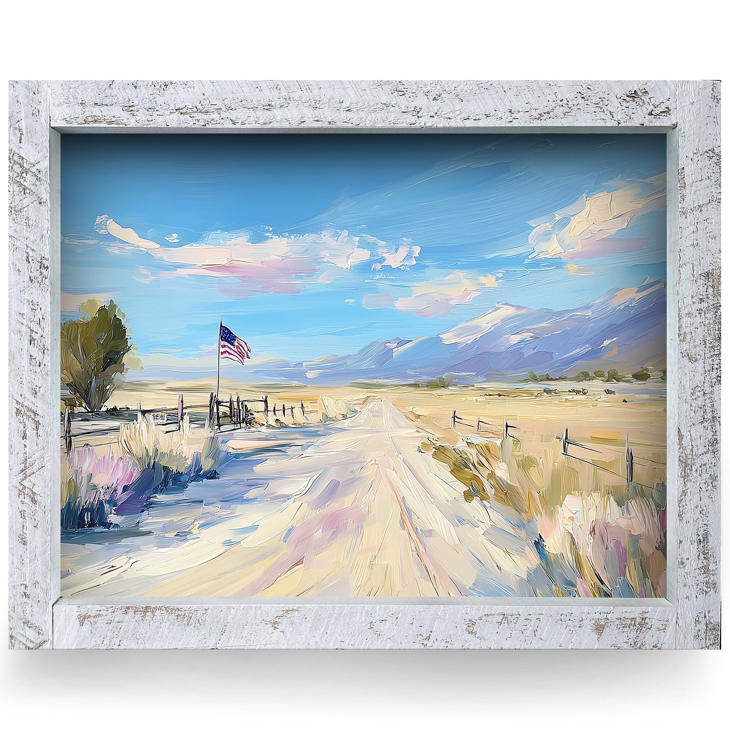 American Horizon | Real Wood Framed Wall Art Print