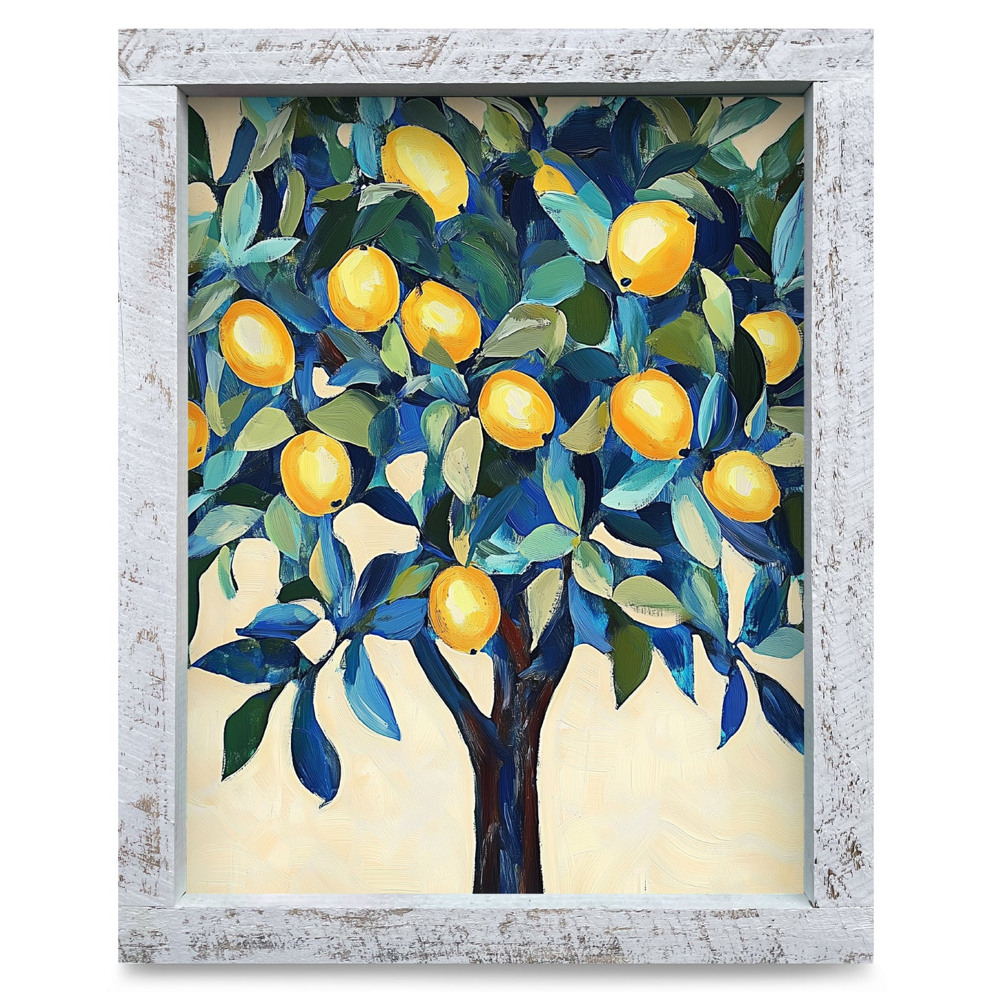 Lemon Tree | Real Wood Framed Wall Art Print
