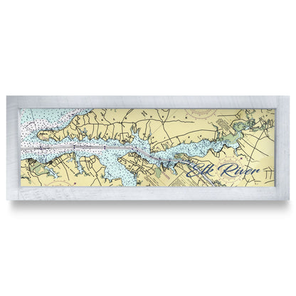 Elkton, Maryland Map | Real Wood Framed Wall Art Print