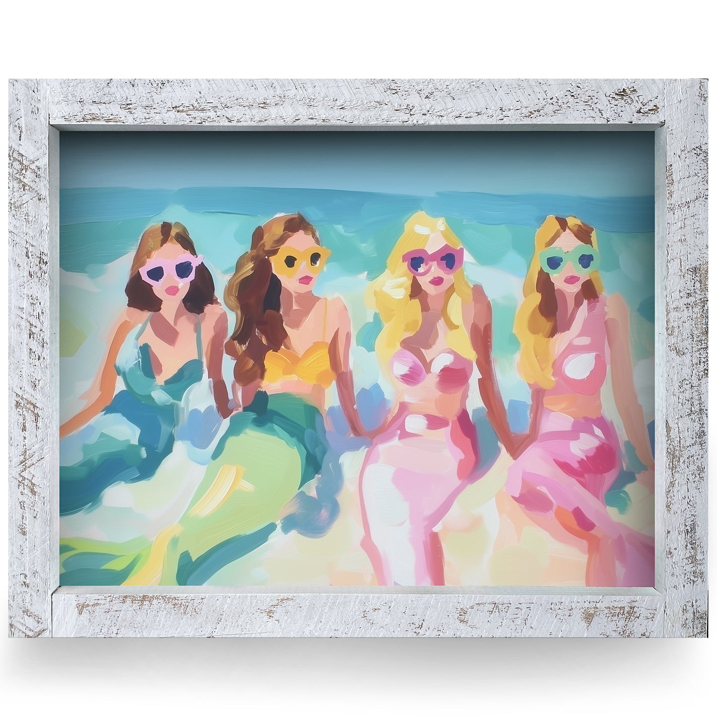 Mermaid Energy | Real Wood Framed Wall Art Print