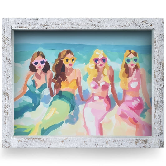 Mermaid Energy | Real Wood Framed Wall Art Print