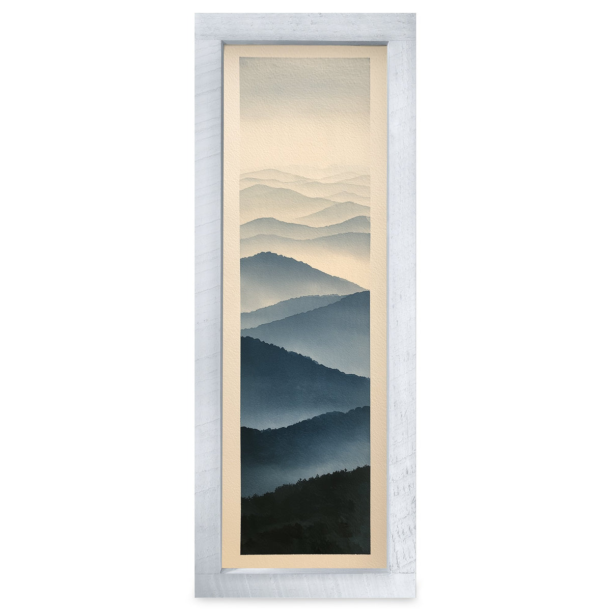 Smoky Mountain Mist | Real Wood Framed Wall Art Print