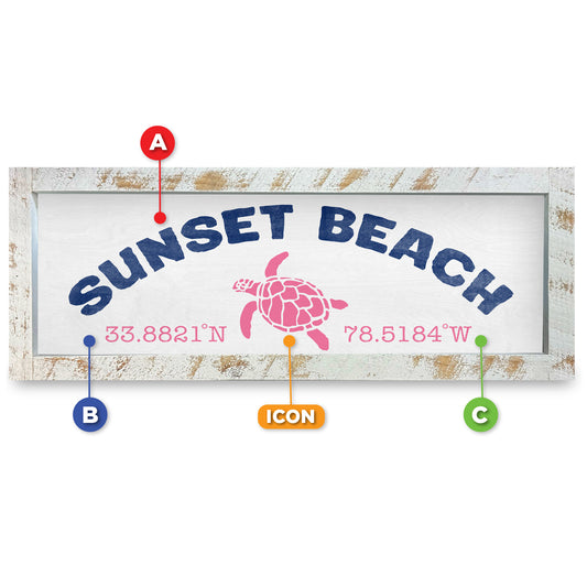 Customizable Coastal White/Pink Coordinates | Real Wood Framed Wall Art Print