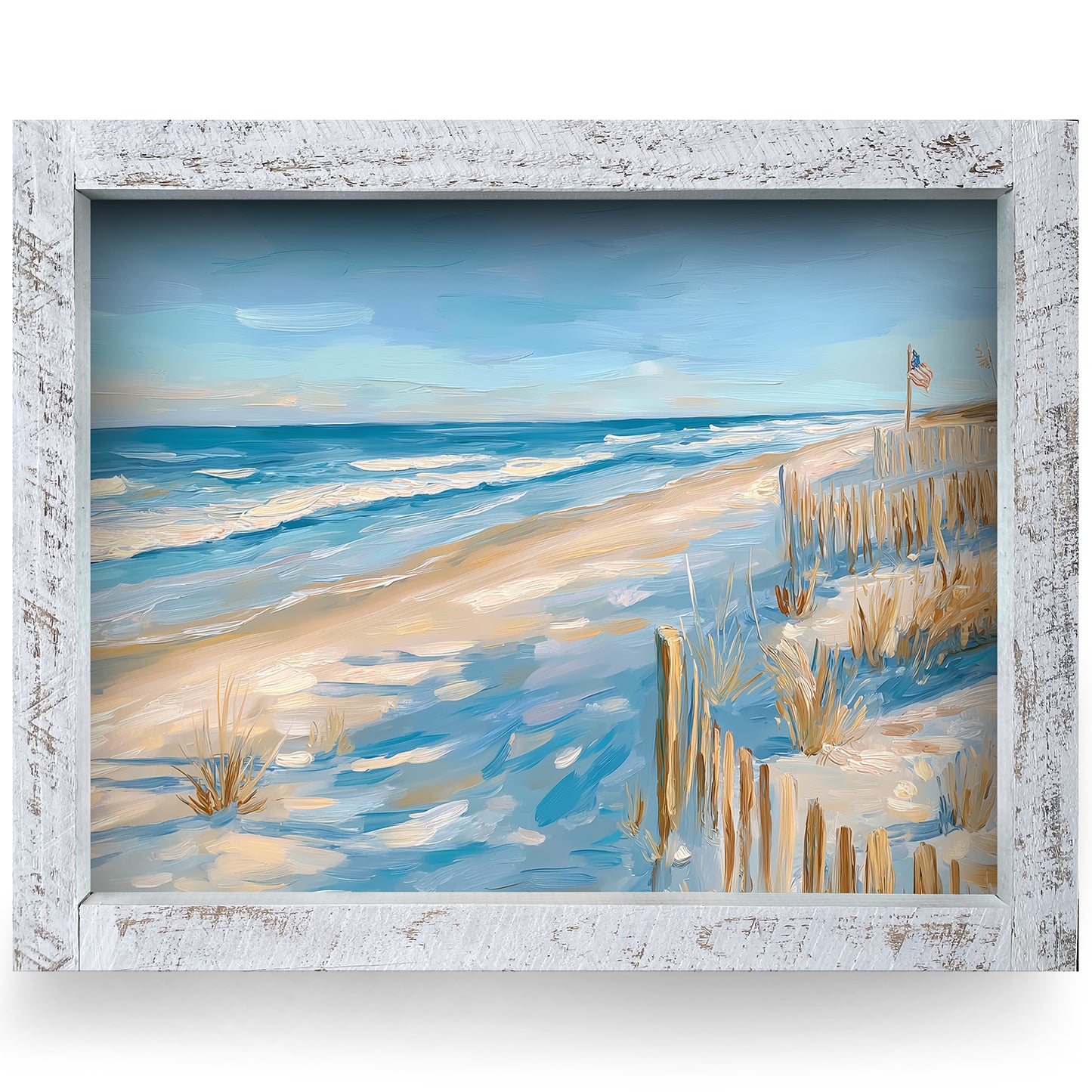 Americana Dunes | Real Wood Framed Wall Art Print