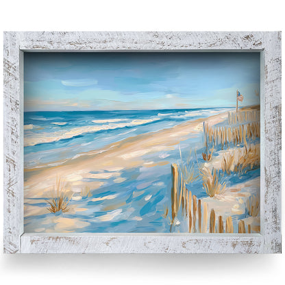 Americana Dunes | Real Wood Framed Wall Art Print