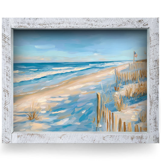 Americana Dunes | Real Wood Framed Wall Art Print