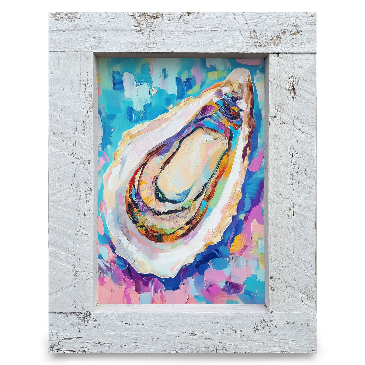 Jewel Tone Oyster | Real Wood Framed Wall Art Print