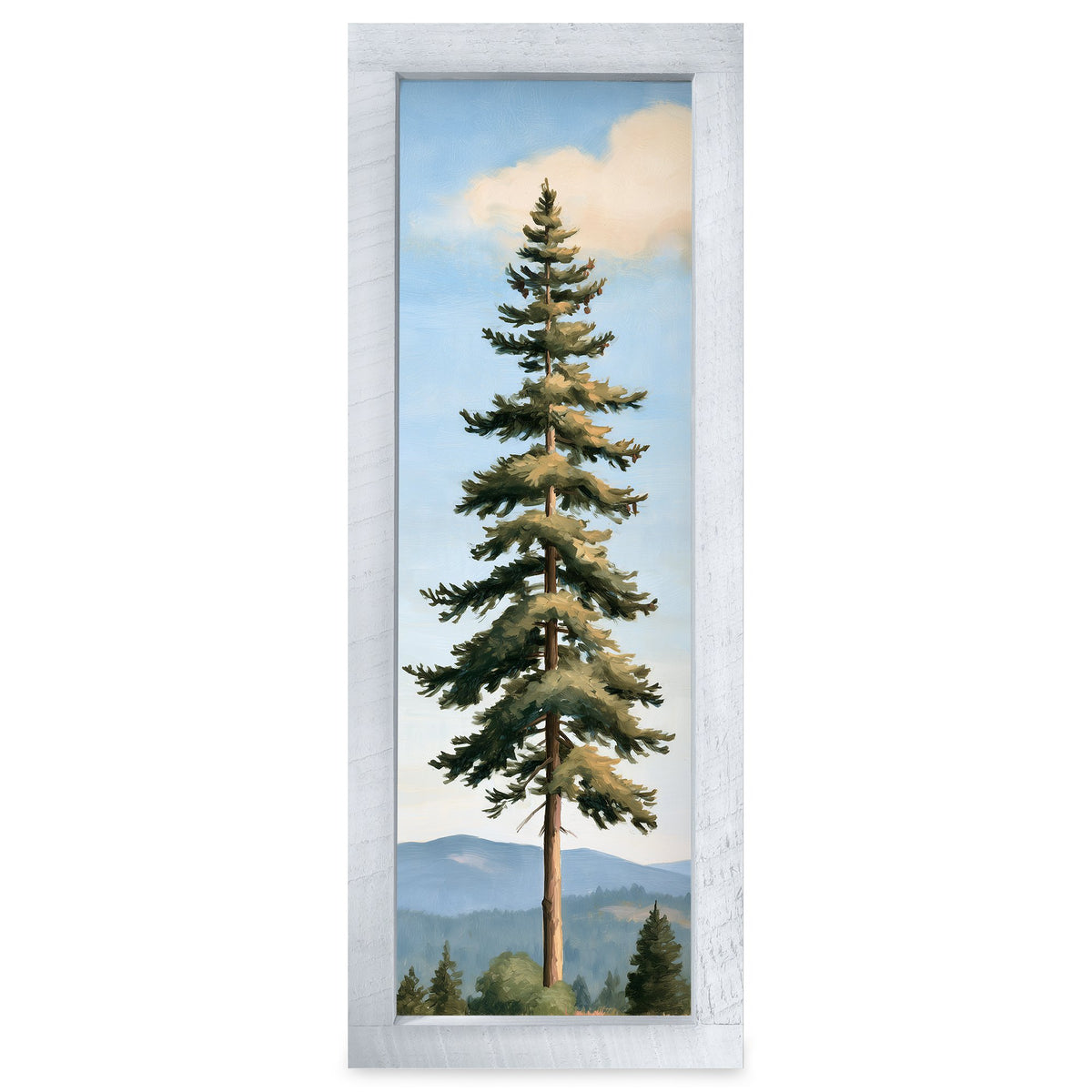 Lone Pine on the Ridge | Real Wood Framed Wall Art Print
