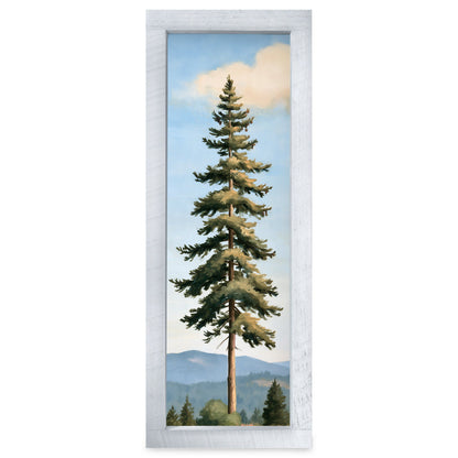 Lone Pine on the Ridge | Real Wood Framed Wall Art Print