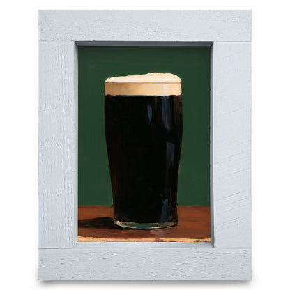 Pint of Stout | Real Wood Framed Wall Art Print