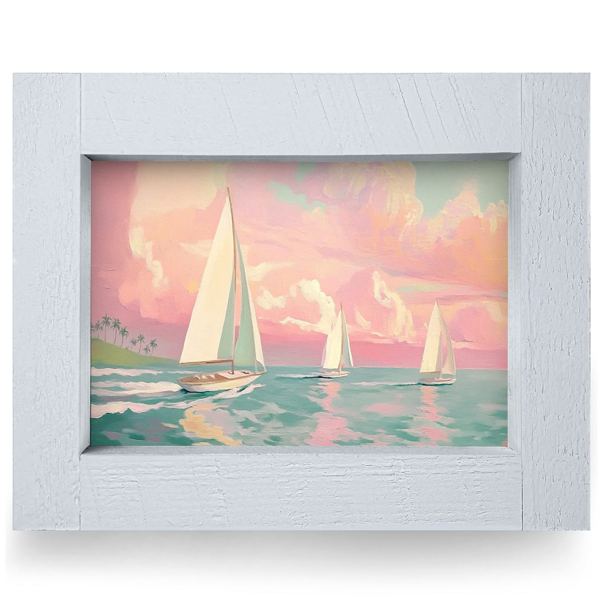 Sailing Dreams | Real Wood Framed Wall Art Print