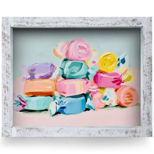 Salt Water Taffy | Real Wood Framed Wall Art Print