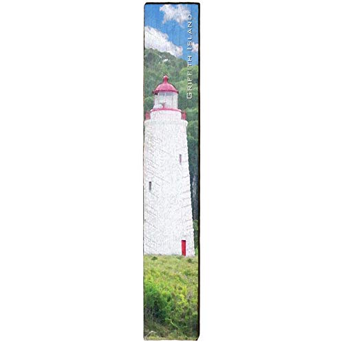 Griffith Island Lighthouse Home Decor Art Print on Real Wood