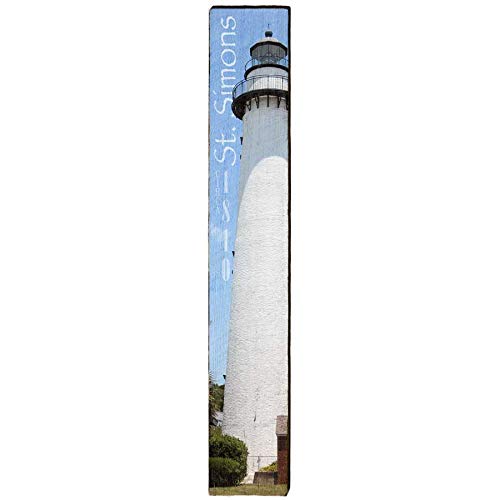 St. Simons Lighthouse Home Decor Art Print on Real Wood