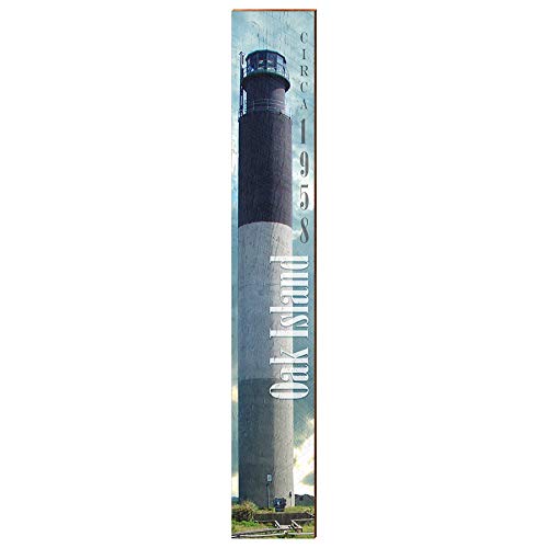 Oak Island Lighthouse | Wall Art Print on Real Wood