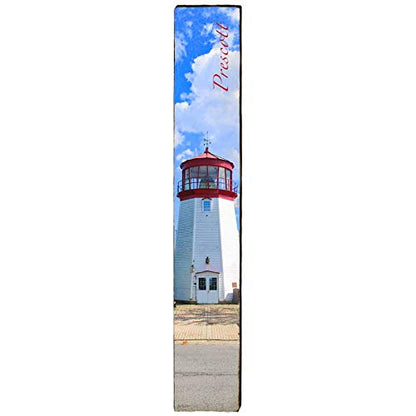 Prescott Lighthouse Home Decor Art Print on Real Wood