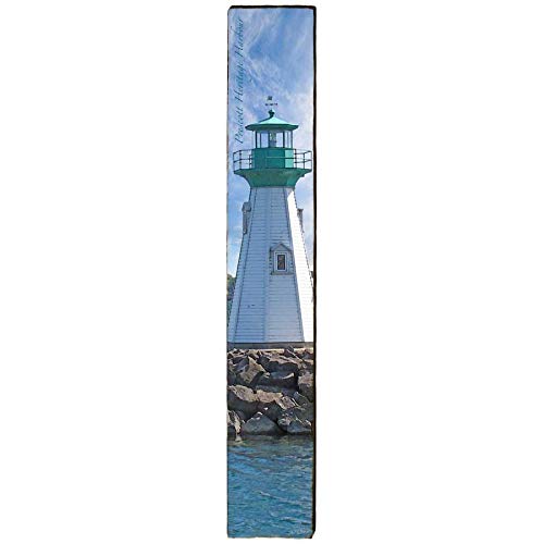 Prescott Heritage Harbour Lighthouse Home Decor Art Print on Real Wood