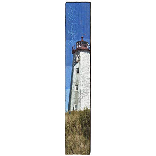 Faulkner's Island Lighthouse Home Decor Art Print on Real Wood