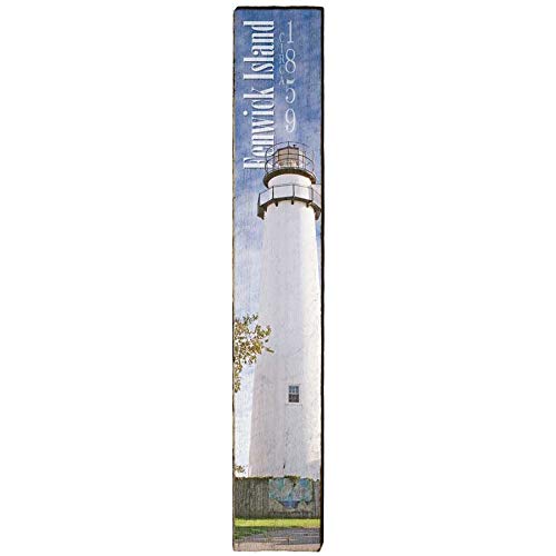 Fenwick Island Lighthouse Home Decor Art Print on Real Wood