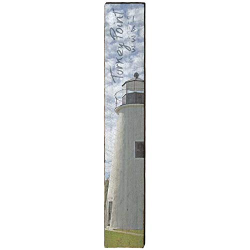 Turkey Point Lighthouse Home Decor Art Print on Real Wood