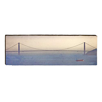 Golden Gate Bridge, San Francisco Home Decor Art Print on Real Wood