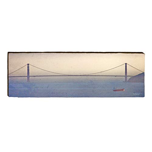 Golden Gate Bridge, San Francisco Home Decor Art Print on Real Wood