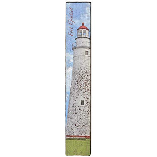 Fort Gratiot Lighthouse Home Decor Art Print on Real Wood