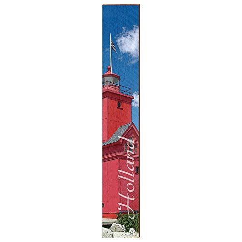 Holland Michigan Lighthouse Home Decor Art Print on Real Wood Each