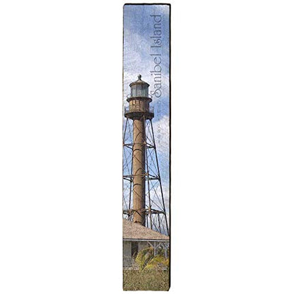 Sanibel Island Lighthouse Home Decor Art Print on Real Wood