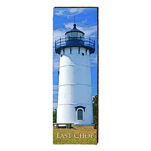 East Chop Lighthouse Home Decor Art Print on Real Wood