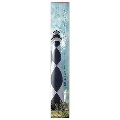 Cape Lookout Lighthouse | Wall Art Print on Real Wood