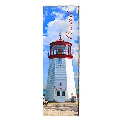 Prescott Lighthouse Home Decor Art Print on Real Wood