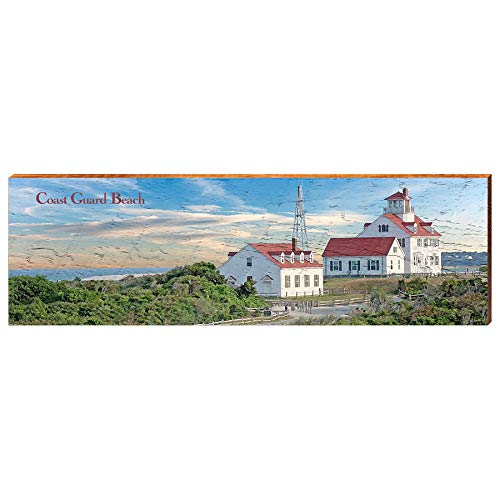 Coast Guard Beach, Massachusetts Wooden Sign | Wall Art Print on Real Wood 