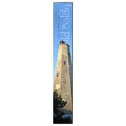 Old Baldy | Bald Head Island Lighthouse | Wall Art Print on Real Wood