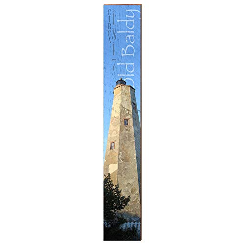 Old Baldy | Bald Head Island Lighthouse | Wall Art Print on Real Wood
