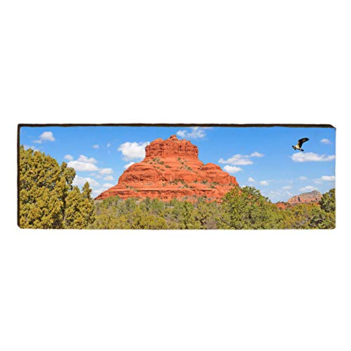 Bell Rock, Sedona, Arizona Wooden Sign | Wall Art Print on Real Wood 