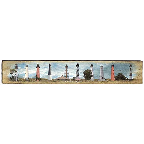 Florida Lighthouses | Wall Art Print on Real Wood