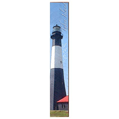 Tybee Island Lighthouse Home Decor Art Print on Real Wood