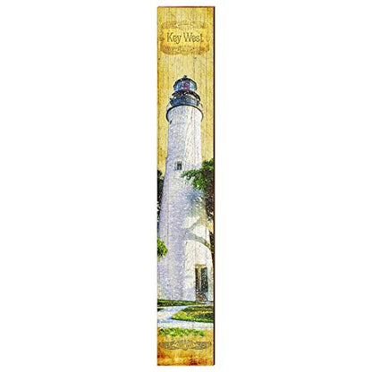 Key West Lighthouse Home Decor Art Print on Real Wood