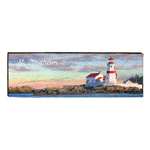 St. Andrews Lighthouse Home Decor Art Print on Real Wood