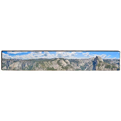 Half Dome, California Home Decor Art Print on Real Wood