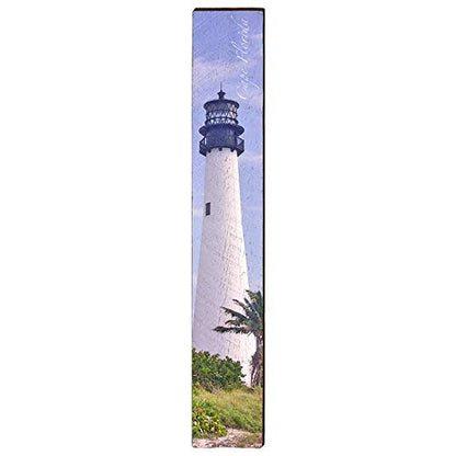 Cape Florida Lighthouse Home Decor Art Print on Real Wood