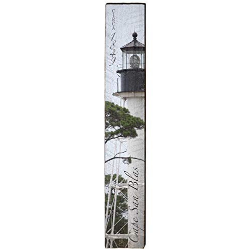 Cape San Blas Lighthouse Home Decor Art Print on Real Wood