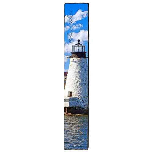 Palmer's Island Lighthouse Home Decor Art Print on Real Wood