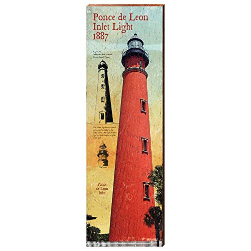 Ponce De Leon Inlet Lighthouse Home Decor Art Print on Real Wood
