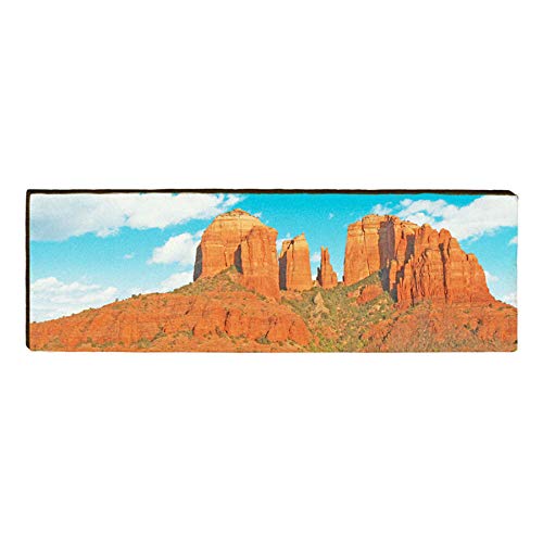 Cathedral Rock, Arizona Wooden Sign | Wall Art Print on Real Wood 