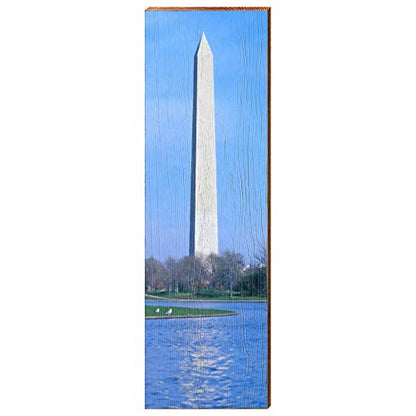 Washington Monument Home Decor Art Print on Real Wood