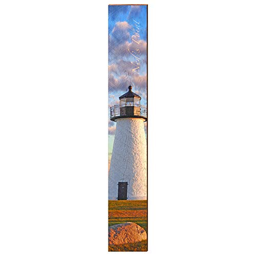 Ned's Point Lighthouse Home Decor Art Print on Real Wood